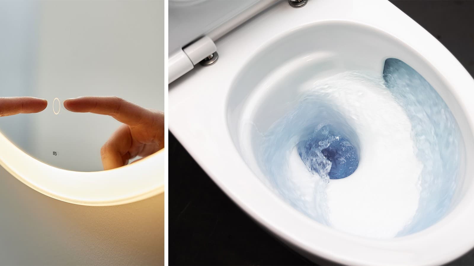 Ifö Spira Art 6250 TurboFlush och Ifö Option Round spegel Ifö Spira Art 6250 TurboFlush och Ifö Option Round spegel