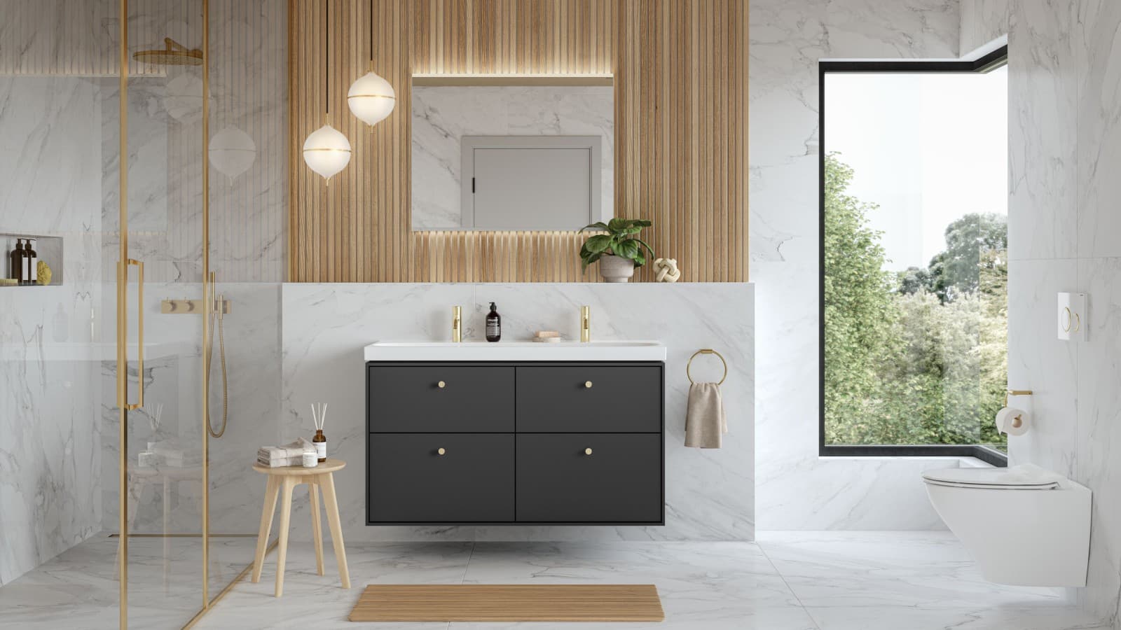 Ifö spa-inspirerade moderna badrum Ifö spa-inspirerade moderna badrum